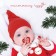 Holder for the nipple - dummy "Bear", New Year, on the chain, white color, gift packaging, crumb I