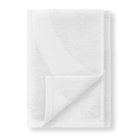 Verossa Wave Texture towel, 480 gr, size 50x90 cm, white color