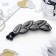 Hair banana "Classic" leaflets, 10 cm, black