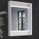 Mirror Comforty Marseille 60, LED lighting, contactless sensor, white matte color