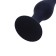 Anal traffic jam, oki-horses, cone, Soft silicone, 12.5 x 3.2 cm, black