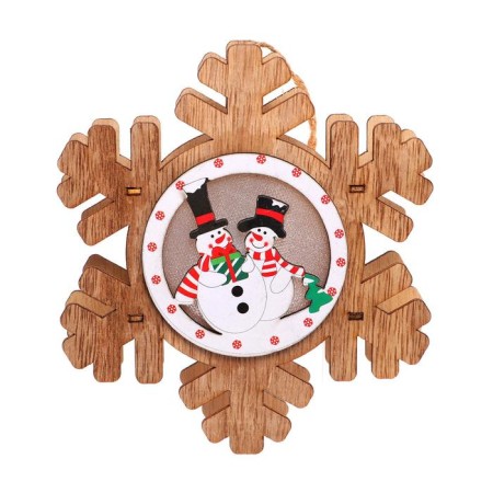 Light decor on the suspension "Snowflake" 15 × 13 × 2 cm-1