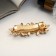 Hair hair clip "Liberty beads" flowers, 6 cm, gold