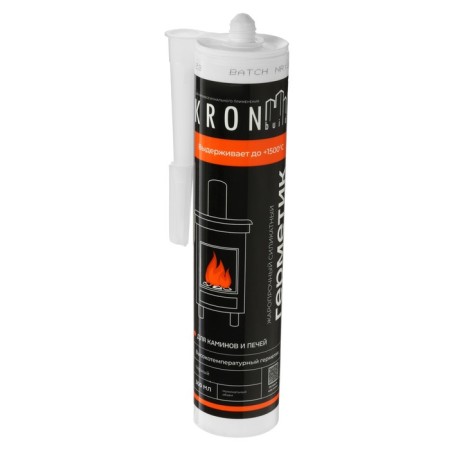 Kronbuild sealant, silicate, high -temperature, black, 300 ml