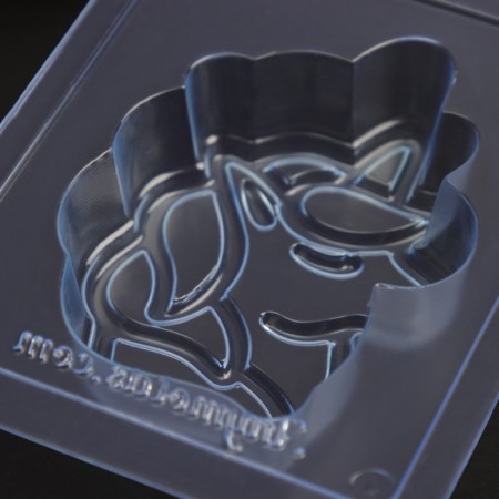 Form for chocolate and sweets "Silhouette of Unorgas", 9.4 × 7.2 × 2.3 cm, the color is transparent-3