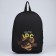 Backpack School Textile I Don’t Care, 38x14x27 cm, black color