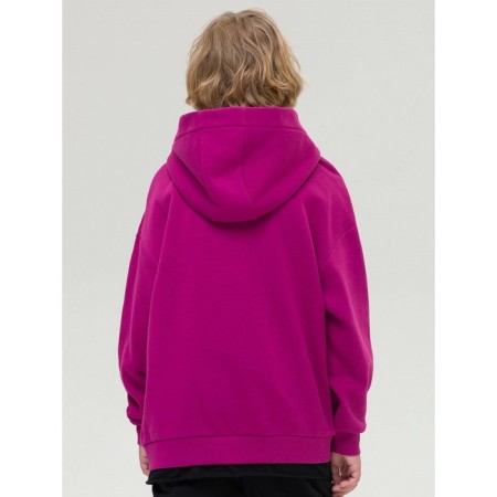 Sweatshirt for boys, height 140 cm, raspberry color-4