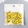 Beads for creativity Plastic "Yellow Smile" Circle set 20 g 0.5x1x1 cm