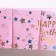 Great tablecloth “Happy Birthday” 137 × 183 cm, pink color