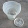 Flower pot with the pallet "Christina" Alabaster white 1.8 liters