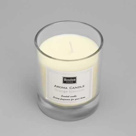 Aromatic candle "Aroma Candle", orange flower, 8x9 cm-4