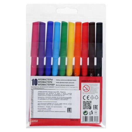 Fleeters 10 colors Koh-I-Noor "Beasts", three-sided-4