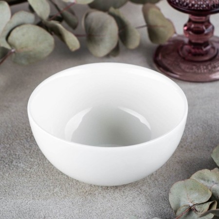 Porcelain salad Wilmax olivia, 300 ml, d = 11 cm, white color