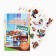 A set of stickers with the coloring "Beasts by professions", 45 pcs, 14.5 x 21 cm