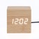 Clock - an alarm clock electronic "digit" with a thermometer, wooden, 6.5 cm, aaa, USB