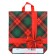 Package "Bow on Red", polyethylene with a loop pen, 44x40 cm, 70 μm