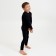 Children's thermal underwear (longshit, leggings) Black color, height 128 cm