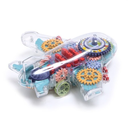 The gear aircraft, light and sound, works from batteries-2