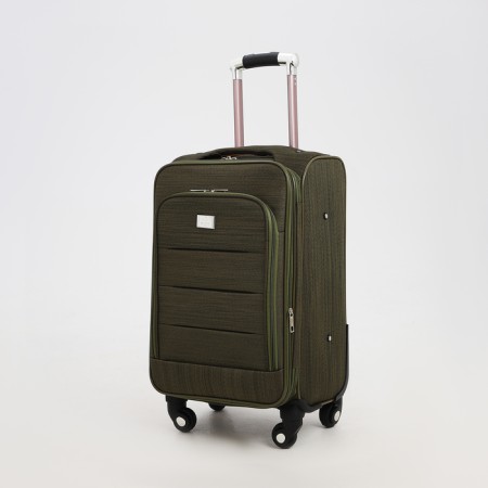 Small suitcase 20 "on lightning, code castle, with extension, khaki color