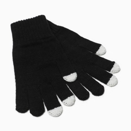 Female gloves, black color, size 18