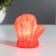 Night -bend "mittens" 2W LED LR44 red 4x6x7cm