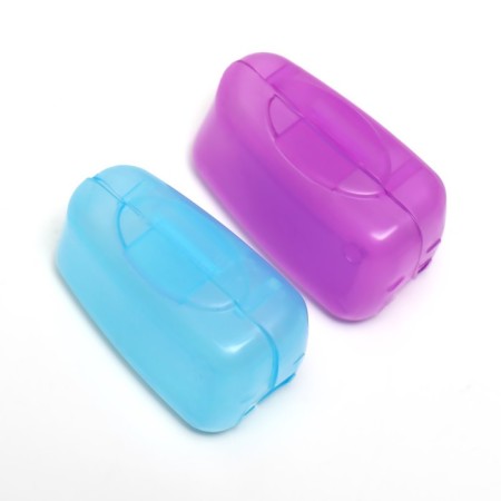 Cap - case for a toothbrush, 2 pcs, 3.8 × 2.2 × 1.8 cm, white color-4