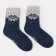 Male socks from Mongol wool "snowflake", blue color, size 27 (40-42)