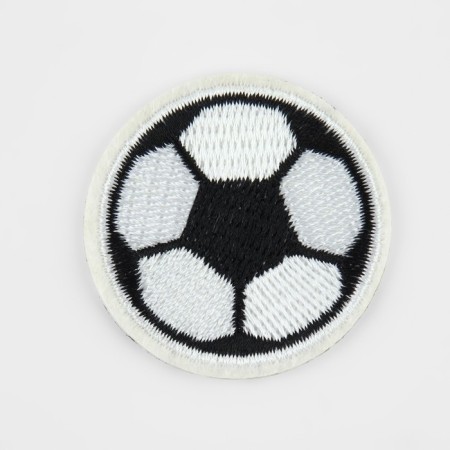 Glue patch for clothes, shoes, bags "football", 4.5 × 4.5 cm-1