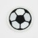 Glue patch for clothes, shoes, bags "football", 4.5 × 4.5 cm