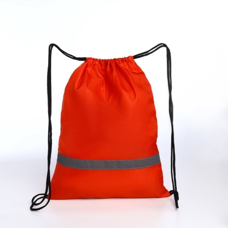 A bag for shoes on a lace, "ZFTS", a reflective strip, red color