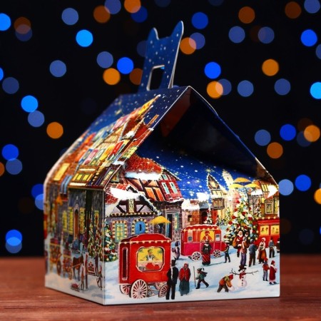 Gift box "House Festive mood", 16 x 14 x 15.5 cm-1