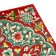 Largan Rishtan ceramics "Patterns", 33 cm, square, red
