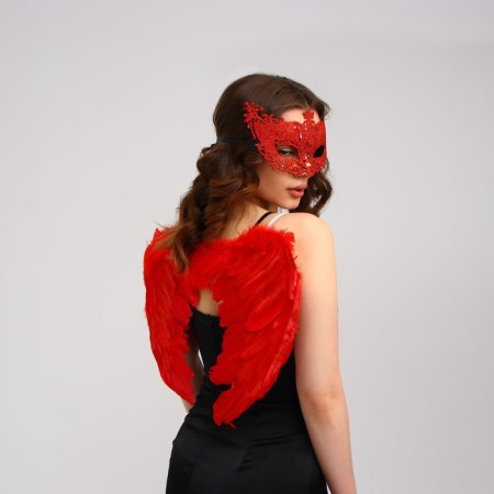 Carnival set "Red Angel", Wings, Mask-2
