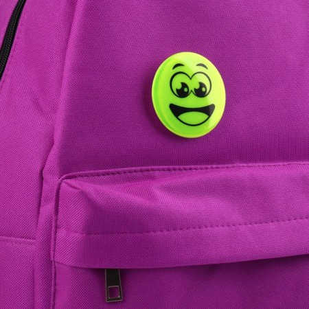 Reflective icon "Surprised smile", d = 5.8 cm, color mix-2