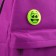 Reflective icon "Surprised smile", d = 5.8 cm, color mix