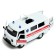 Metal machine "UAZ 3962. Ambulance", inertia, 1:24, light and sound