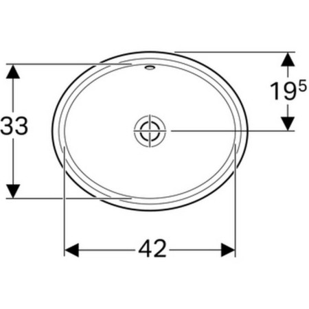 GEBERIT VARIFORM sink 500.748.01.2, 48 x 39 cm, without opening for the mixer, white-1