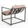 Dublin stool, collapsible, black coffee