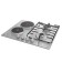 Gorenje GE690X hob, combined, 4 burners, 60 cm, silver