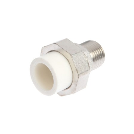 Combined Zein, polypropylene, American, external thread, d = 20 mm x 1/2 "-1