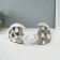 Souvenir ceramics "Two fish - bubbles" White with silver set 2 pcs 4.8x22x12 4.8x17.5x13 cm 10323