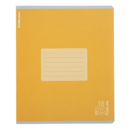 A notebook of 18 sheets in the Erichkrause "Fineline", matte lamination, an offset block 100%, mix-6