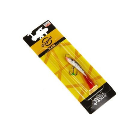 Balancir Lucky John Fin 4 + tee, 6 cm, color 12hrt blister-6