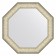 EvoFORM mirror in the baguette frame, 59 mm, 50x50 cm, brushed silver color