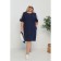 Women's dress, size 66, dark blue color