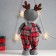 Interior doll "Boy Puhlyash in a hat with horns, in the overalls in the cell" 38x21x11 cm