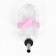 Drill for rodents with a metal nose, 60 ml, transparent with pink fastening