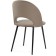 Chair on a metal frame Irre Metal/velor, black/beige 50x55x82 cm