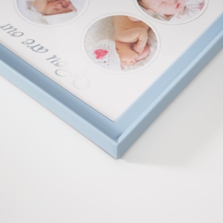 Photo frame plastic in 6 photos 6x6 cm "Little Angel" Blue 2x38x20 cm-3