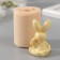 Silicone Mold "Hare with Flower" 3.5x3x5.5 cm mix